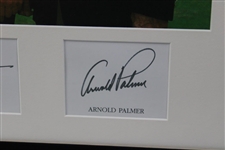 Big 3' Palmer, Nicklaus & Player Senior British Open 2001 Photo w/Signed Cuts - Framed JSA ALOA