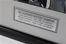 Legendary Masters Champions' Black & White '1963' Golf Display Photo - Framed