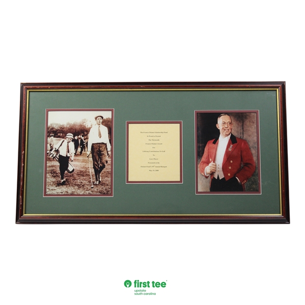 2008 Francis Ouimet Scholarship Fund Award to Gary Player Announcement Display - Framed