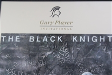 Gary Player Signed The Black Knight Gary Player Invitational Poster - Framed JSA ALOA
