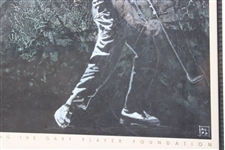 Gary Player Signed The Black Knight Gary Player Invitational Poster - Framed JSA ALOA