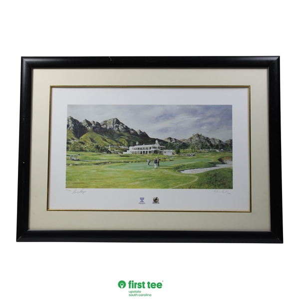 Ltd Ed Gary Player Signed World Cup Golf Cape Town at Erinvale 1996 Print #12/250 - Framed JSA ALOA