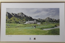 Ltd Ed Gary Player Signed World Cup Golf Cape Town at Erinvale 1996 Print #12/250 - Framed JSA ALOA