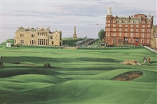 1990 Open Championship Ltd Ed 'The Road Hole' Hartough Print #429/850 - Framed