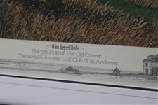 1990 Open Championship Ltd Ed 'The Road Hole' Hartough Print #429/850 - Framed