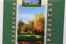 2007 The President's Cup at The Royal Montreal GC Poster w/Facsimile Signatures - Framed