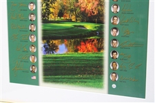 2007 The President's Cup at The Royal Montreal GC Poster w/Facsimile Signatures - Framed