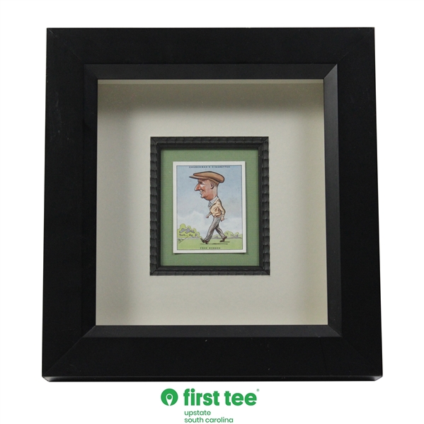 W.A. & A.C. Churchman Fred Robson Prominent Golfers Golf Card #7 - Framed