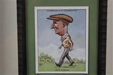 W.A. & A.C. Churchman Fred Robson Prominent Golfers Golf Card #7 - Framed