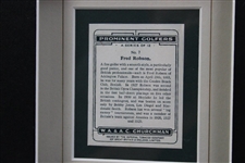 W.A. & A.C. Churchman Fred Robson Prominent Golfers Golf Card #7 - Framed