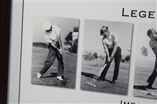 Legendary Golfers Hogan/Snead/Arnie/Jack/Player/Nelson 'Impact Swing Sequence' Display - Framed