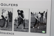Legendary Golfers Hogan/Snead/Arnie/Jack/Player/Nelson 'Impact Swing Sequence' Display - Framed