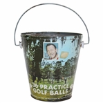 Circa 1968 Billy Casper 36 Practice Balls Bucket (And Balls)