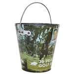 Circa 1968 Billy Casper 36 Practice Balls Bucket (And Balls)