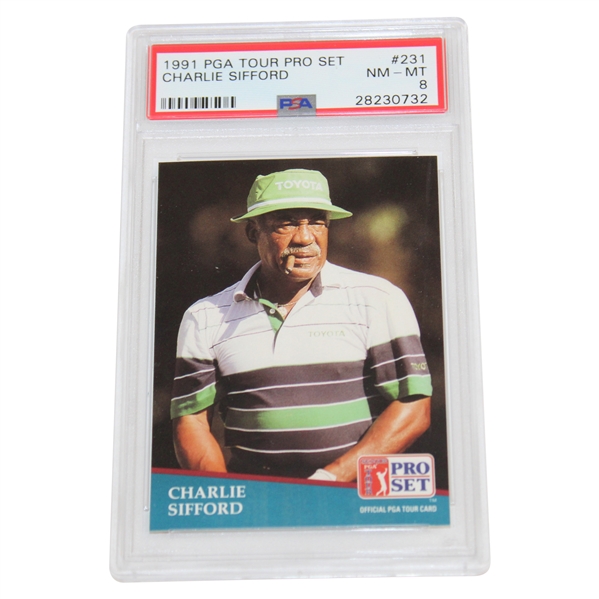 Charlie Sifford 1991 PGA Tour Pro Set Card #231 PSA 8 #28230732