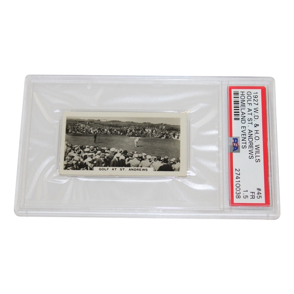 Golf At St. Andrews 1927 Wd & Ho Wills Homeland Events Card #45 PSA 1.5 #27410038