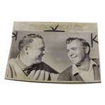 1966 Arnold Palmer & Billy Casper Tied at the US Open Press Photo