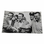 Arnold Palmer, Boros, & Cupit 1963 US Open Playoff Wire Photo 6/23/1963