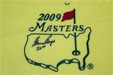 Gary Player Signed 2009 Masters Embroidered Flag with '52nd' JSA ALOA