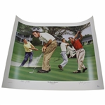 Arnold Palmer Signed The King At Augusta LE Alan Zuniga Poster #1842/1964 JSA #R13470