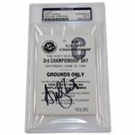 Champion Andy North Signed 1985 US Open at Oakland Hills Ticket PSA #83833825
