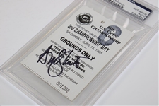 Champion Andy North Signed 1985 US Open at Oakland Hills Ticket PSA #83833825