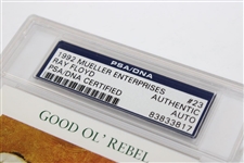 Ray Floyd Signed 1992 Mueller Enterprises Golf Card #381 PSA #83833817