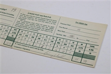 Seve Ballesteros & Lanny Wadkins Signed 1987 US Open at Olympic Club Official Scorecard JSA ALOA