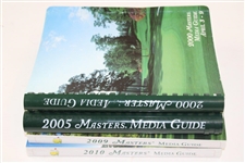 Four (4) Masters Tournament Official Media Guide - 2000, 2005, 2009 & 2010