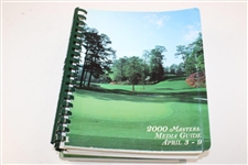 Four (4) Masters Tournament Official Media Guide - 2000, 2005, 2009 & 2010