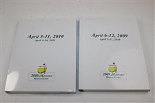 Four (4) Masters Tournament Official Media Guide - 2000, 2005, 2009 & 2010
