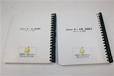 Four (4) Masters Tournament Official Media Guide - 2000, 2005, 2009 & 2010
