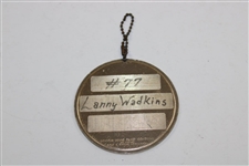 Lanny Wadkins' 1972 The Masters Tournament Metal Bag Tag