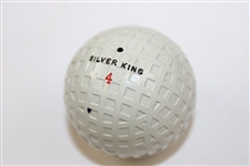 c.1914 Silver King Black Dot Mesh Patterned Golf Ball in Box - Made In England