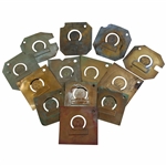 Thirteen (13) USGA Contestants Badge Metal Printing Plates
