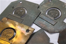 Thirteen (13) USGA Contestants Badge Metal Printing Plates
