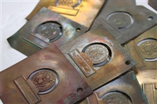 Thirteen (13) USGA Contestants Badge Metal Printing Plates