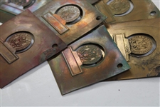 Thirteen (13) USGA Contestants Badge Metal Printing Plates