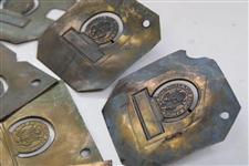 Thirteen (13) USGA Contestants Badge Metal Printing Plates