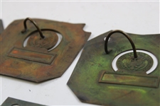 Thirteen (13) USGA Contestants Badge Metal Printing Plates