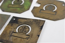 Thirteen (13) USGA Contestants Badge Metal Printing Plates