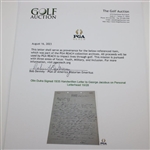 Olin Dutra Signed 1935 Handwritten Letter to George Jacobus on Personal Letterhead 10/28 JSA ALOA