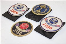Four (4) PGA Cup Crests - 1986 (x2), 1988 & Undated