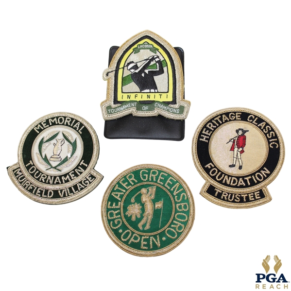 Infiniti ToC, The Memorial, GGO & Heritage Classic Assorted Tournament Crests