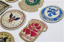 Ten (10) US Open Tournament Crests - 1975-1979, 1983, 1985 & 1993-1995
