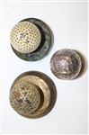 Three (3) Vintage Golf Ball Paperweights - Mesh Pattern & Dimple