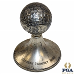 Medinah Country Club Sterling Silver Golf Ball on Stand
