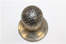 Medinah Country Club Sterling Silver Golf Ball on Stand