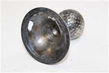 Medinah Country Club Sterling Silver Golf Ball on Stand