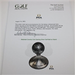 Medinah Country Club Sterling Silver Golf Ball on Stand
